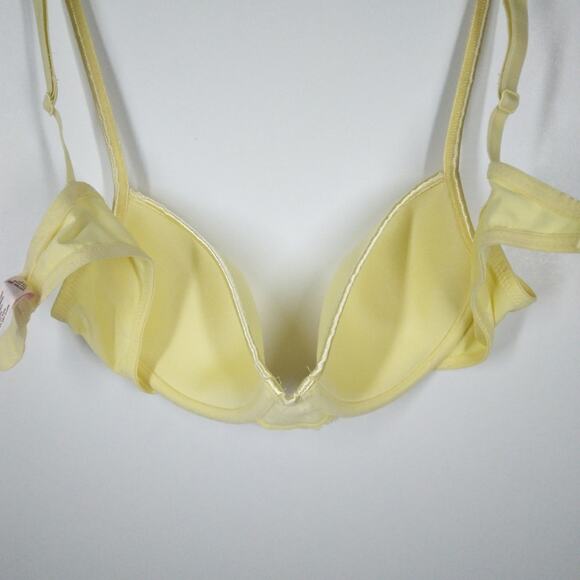 Victoria's Secret Angels Unlined Demi Bra Yellow size 34B - Picture 6 of 9